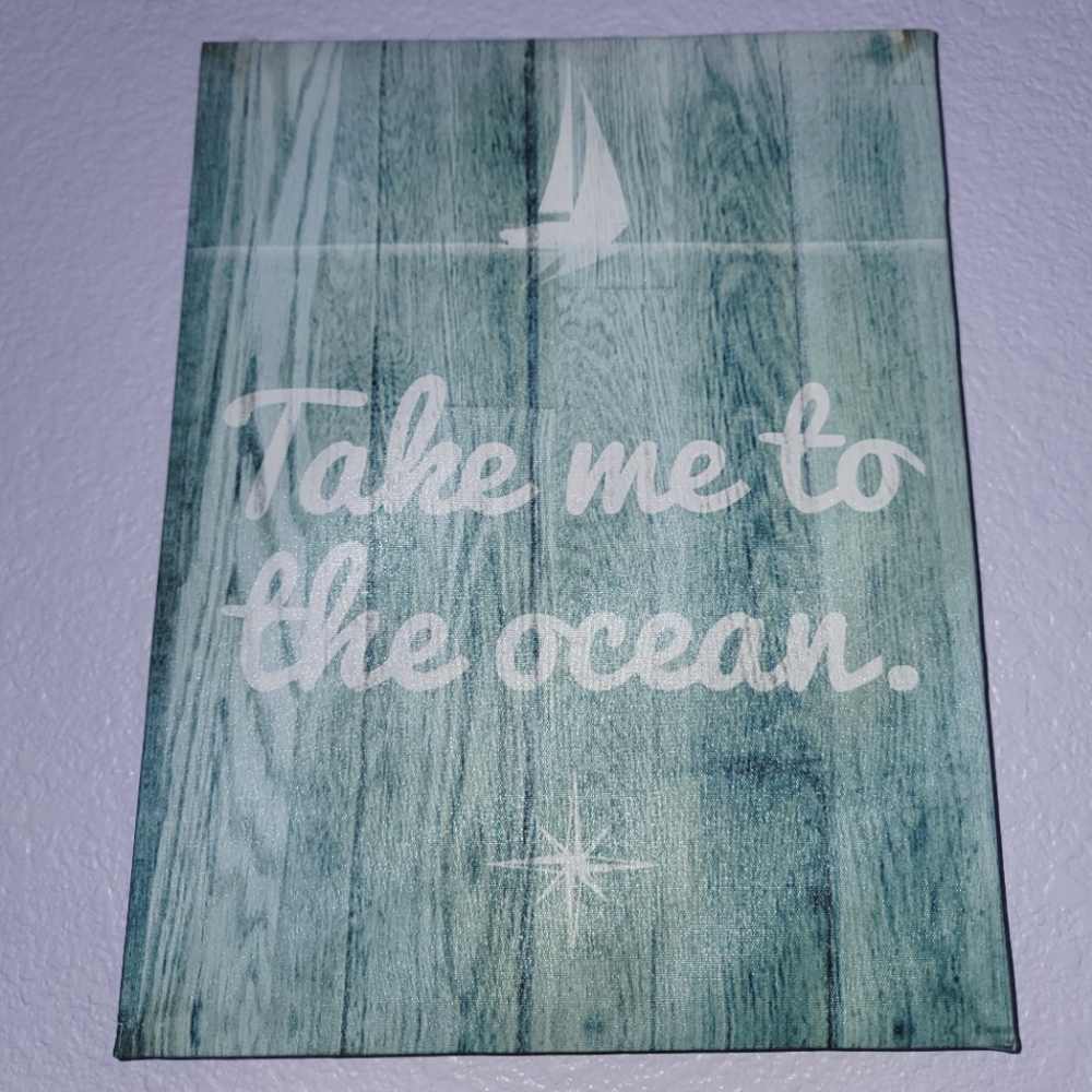 "Take me to the ocean" Wall Hanging/ Home Decoration